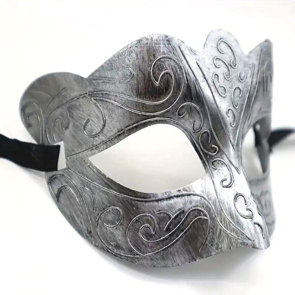 Masquerade Mask Faux Metal Costume Party Unisex Face Role play Cosplay Rave Sexy - Picture 3 of 4